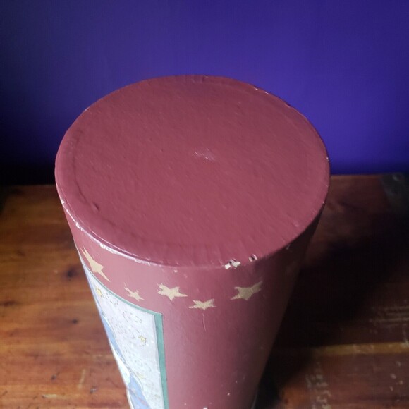 VTG Christmas in the Country Snowman Canister Farmhouse Cottage Grandma Core - Picture 5 of 9